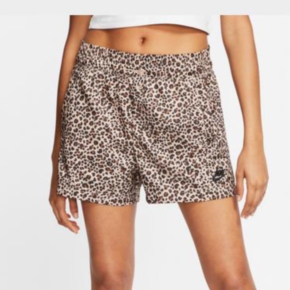 Nike | Shorts | Nike Leopard Cheetah Animal Printed Shorts Size M | Poshmark